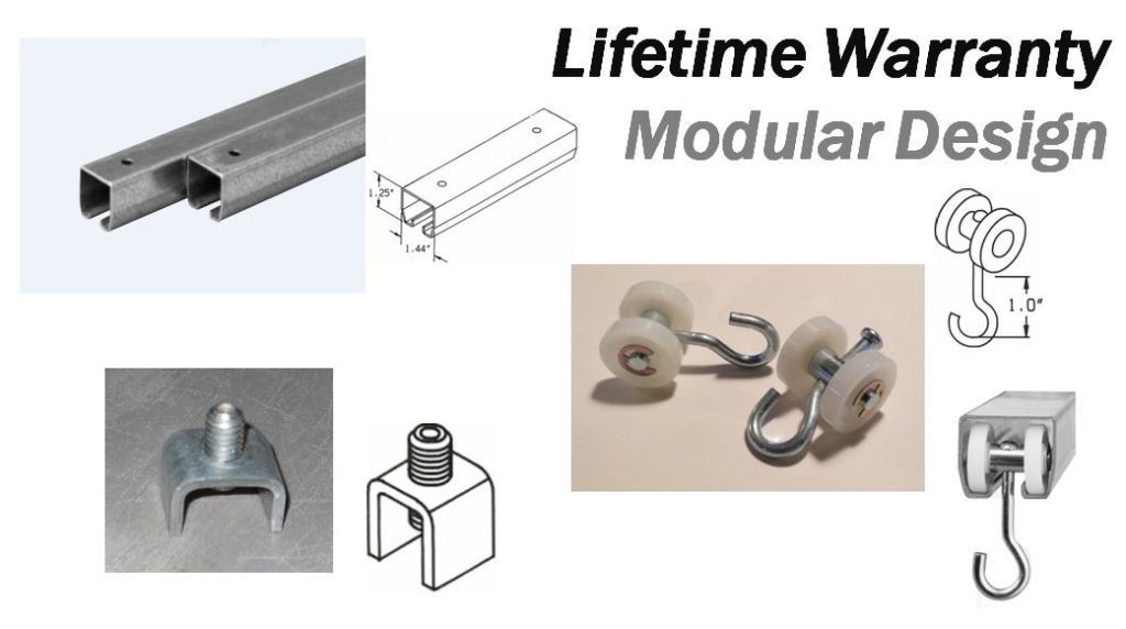 Galvanized Steel Curtain Track Custom Made