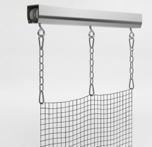 retractable sport netting track