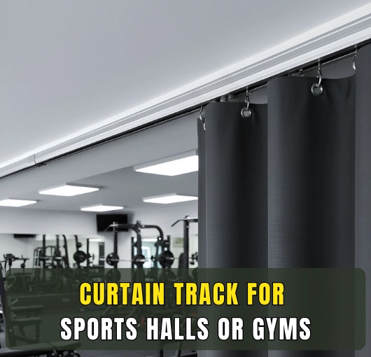 Ceiling Mounted Sports Hall Curtain Track