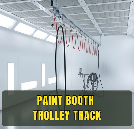 Industrial Paint Booth Overhead Trolley Track