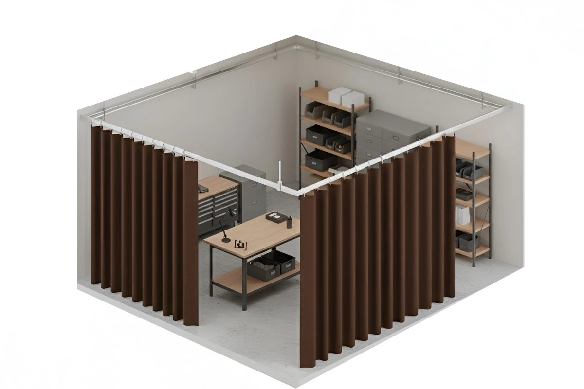 Curtain Track for Sloped Ceilings