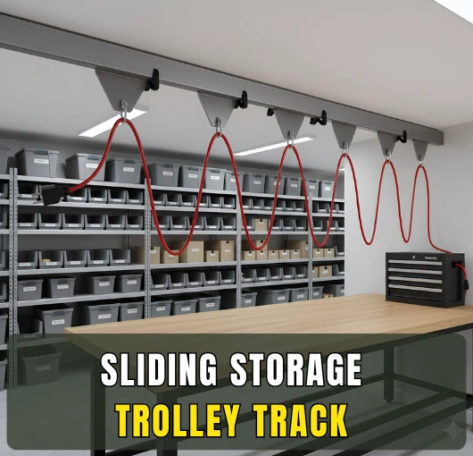 Sliding Storage Trolley Track System