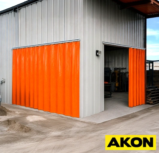 Heavy duty galvanized tarp curtain track