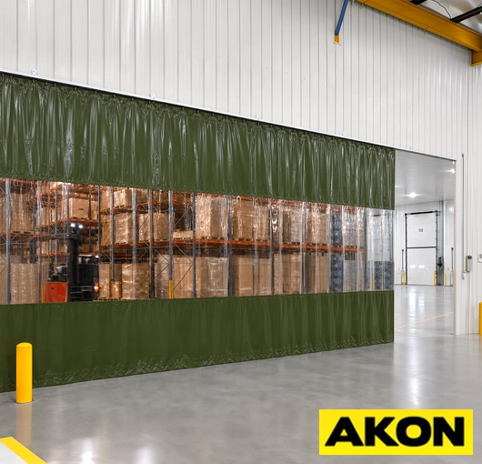 Weatherproof industrial tarp curtain track