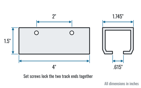 Straight splice connector dimensions